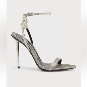 Tom Ford Lock Crystal Ankle-Strap